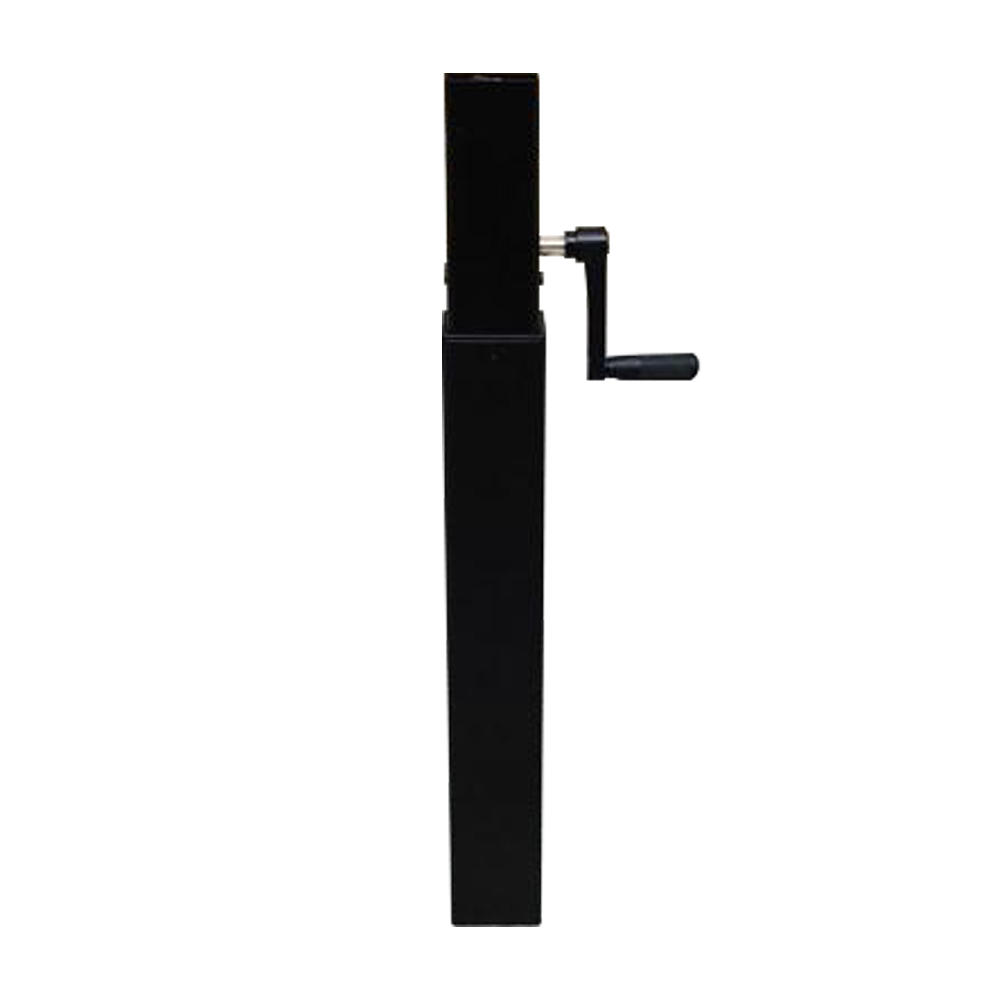 Base de mesa de cores preta 75x75xh (670-1030) mm Mank Tubo de mesa ajustável