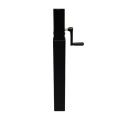 black color table base 75x75xH(670--1030)mm crank adjustable table tube