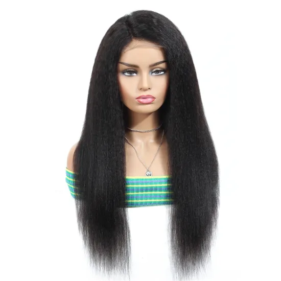 Cheap Price Full Lace Wig Hot Selling In Zurich Top Quality Swiss Full Lace Wig With Baby Hair Transparent Lace Kinky Straight