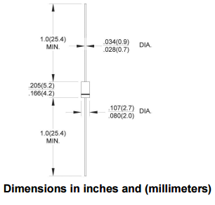 1.0A Fast Recovery Diode 1N4933-1N4937