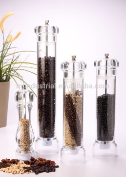 High Quality Transparent Acrylic Pepper & Salt Mills