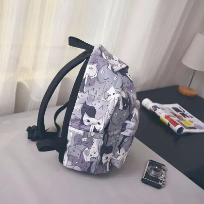 New printed backpack women Korean version travel bag