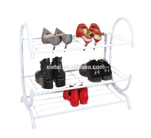 2015 High Quality simple design easy to assembled convenient adjustable metal shoe rack-XTS-0702