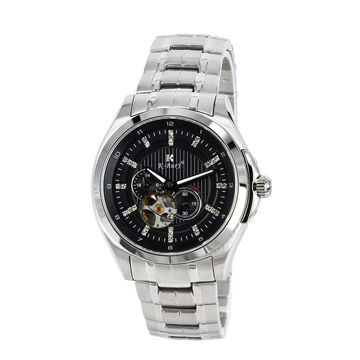 Black dial mechanical man's watch