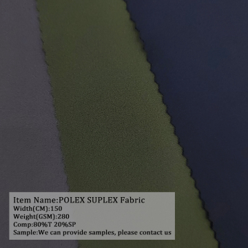 Polyester Knitted Stretch Casual POLEX SUPLEX Fabric Garment