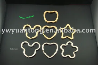 Fashion Gold Color Key Rings