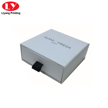 White Color Drawer Box Jewelry Box