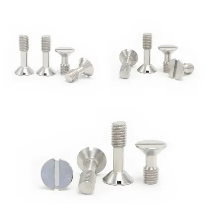 Semi-Threaded Slotted Countersunk Screws 1 Inch