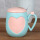 Four Leaf Clover and heart coffee mug