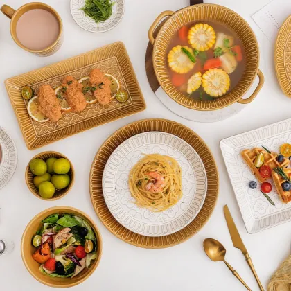 Wholesale Porcelain Plate Sets for Kitchen and Restaurant