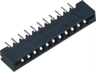 2.54mm pin header connector ,bottom/upper double touch dual contacts fpc connector