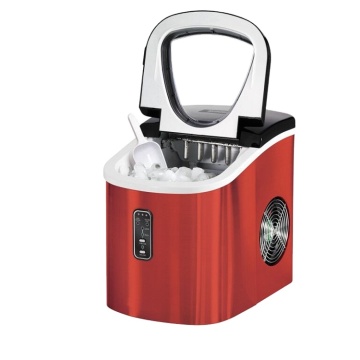 Red SS -Schrank schwarzer Plastik -Top -Top -Cube -Eismacher Black Plastik