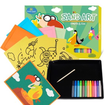 Sand art party entertainment take home pack with 12 series for option