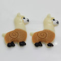 Popular Mini Alpaca Shaped Resin Charms For DIY Toy Decoration Beads Slime Kids Bedroom Ornaments Phone Decor