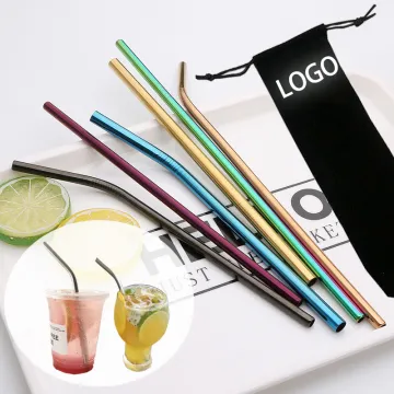 Reusable Colored Stainless Steel 304 Drinking Straw