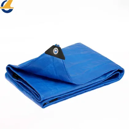 Durable blue PE laminated tarpaulin