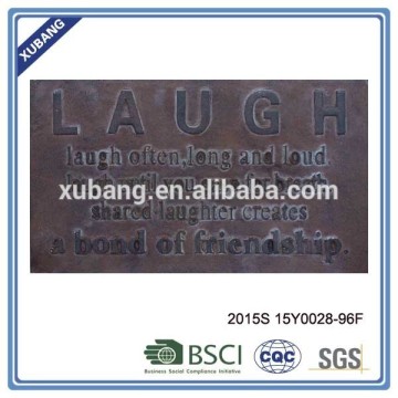 Shabby Laugh Wording Magnesium Wall Plaque