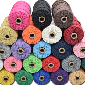 Wholesale 3mm 100m MacRame Cord: เชือกฝ้ายคุณภาพพรีเมี่ยมสำหรับการประดิษฐ์ผ้าพันคอหมอนเสื้อผ้าและขนปุย