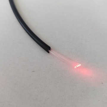 Multi Core Plastic Optic Fiber 7*0.75 with Black PVC
