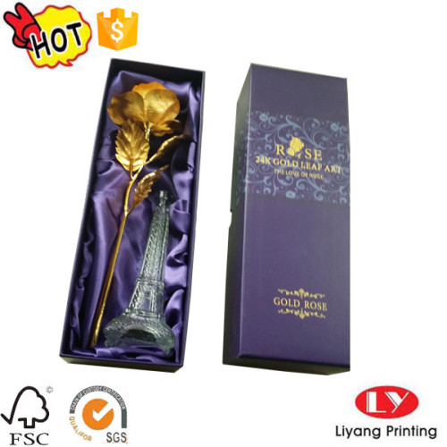 Flower perfume packaging cardboard box with lid