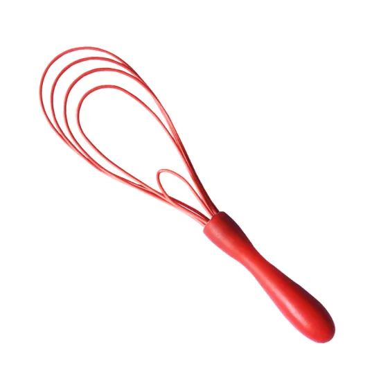PP handle custom novelty silicone flat egg whisk