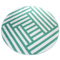 Printed patter portable suede fabric round beach towel