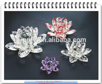 exquisite clear K9 Crystal Lotus flower