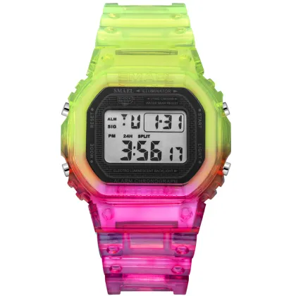 SMAEL Fashion Digital Watch Women Waterproof Backlight