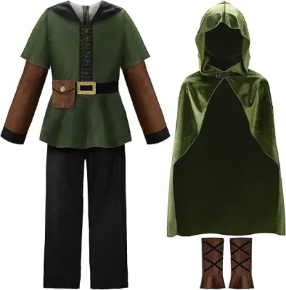 Boys Archer Hunter Hunter Costume with Cape