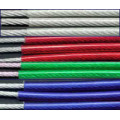 High strength color PVC coated steel wire rope