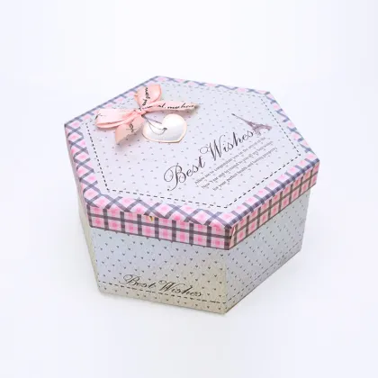Hexagon Shape Origami Paper Gift Box