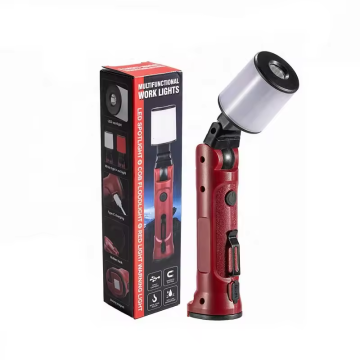Tragbare USB-wiederaufladbare faltbare 5-Mode-COB-LED-Camping-Laterne mit Magnet für den Notfallgebrauch