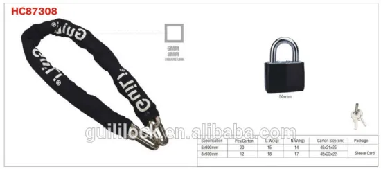 Anti-theft Guard Security Chain Lock,Pad Lock,Motorcycle Lock HC87308
