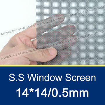 304/316 Stainless Steel Window Screen 14 mesh/0.5mm