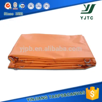 Heavy Duty Waterproof 650gsm Orange pvc coated tarpaulin