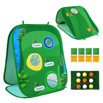 3 in 1 Custom Logo Mini Golf Game Set: Swing Practice with Golf Nets