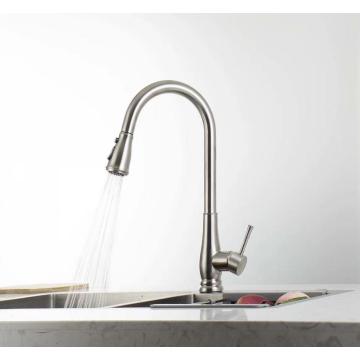 Single lever deck mount flexible kitchen faucet 2021 with ball spout