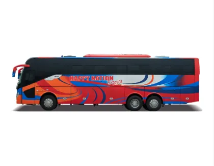 New Luxury Coach Bus: Higer RHD Orange Diesel Bus with High-Quality Seats