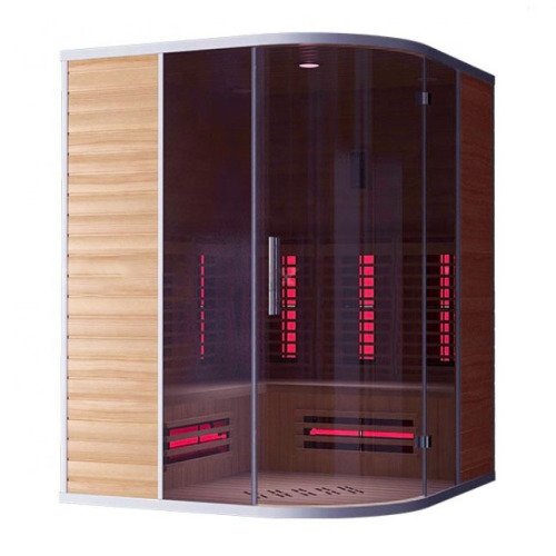 Sauna para uso doméstico de 3 pessoas Red Cedar Wood Saiuna Infravermelho Far