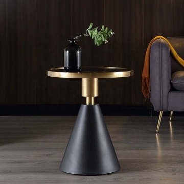 Nordic Glass Marble Top Metal Side Table