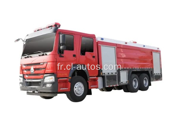 Howo 6x416Ton Water Fire Truck