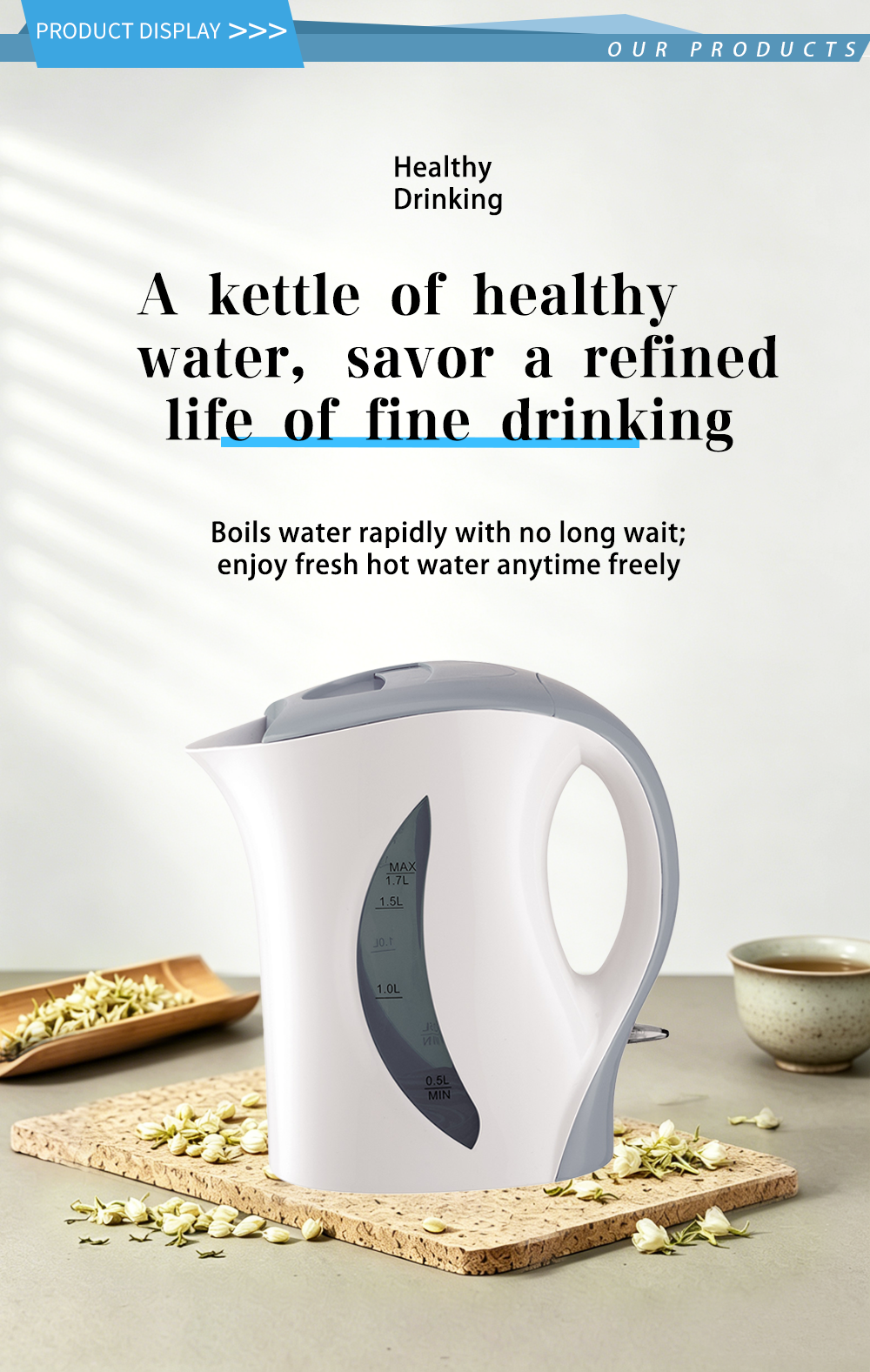 304 stainless steel kettle FK-0902D 1