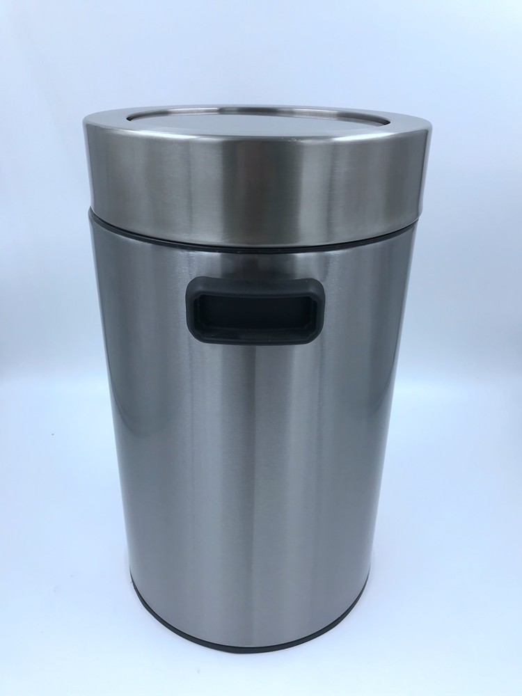 Stainless Steel Waste Bin with Swing Lip