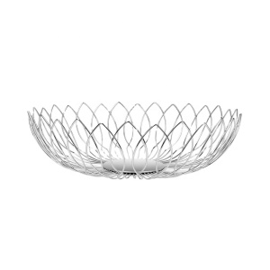 Hollow out round basket fruit wire mesh basket