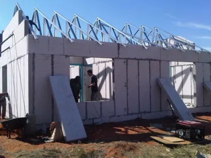 Upscale Villa lightweight interior wall partition with EPS cement sandwich board