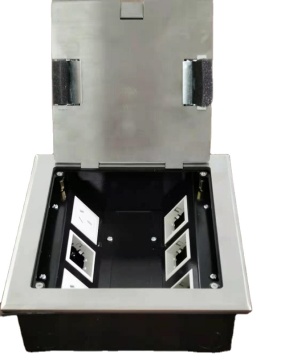 Surface Mount Stainless Steel Power Outlet Floor Socket Box with 6 Gang Australian Design for Power Point