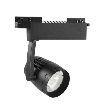 Sistema de luz de pista magnética en ETL con Halo Lightolier, luz de vía LED de 30W Dimmable (negro/blanco)