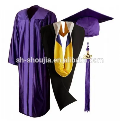 Royal purple graduation gown purple Royal Doctoral Graduation Gown, Deluxe graduation robe graduation robe graduation gown