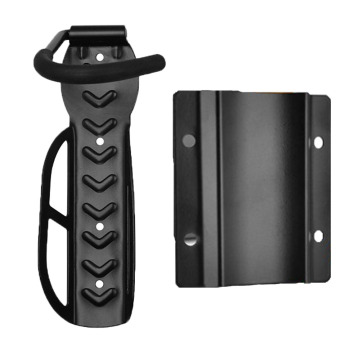 Wall-Mounted MTB Bike Storage Rack with Tire Bracket and Wheel Protector