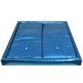 Blaues Twin -Wasserbett Kingsize -Matratze